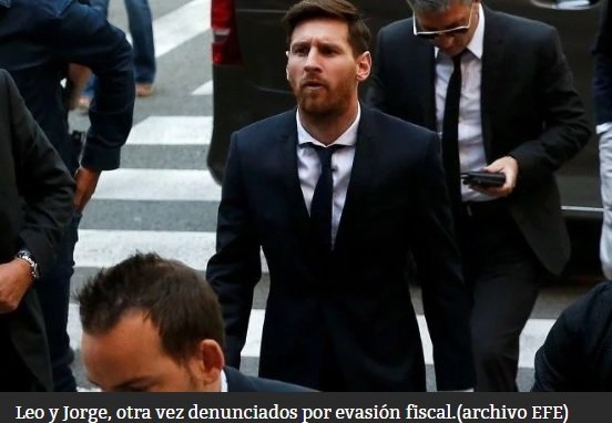 Denunciaron a Lionel Messi, a su padre y a su hermano en la Argentina por evasión fiscal